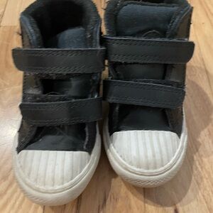 Converse Kids Black Velcro Sneakers